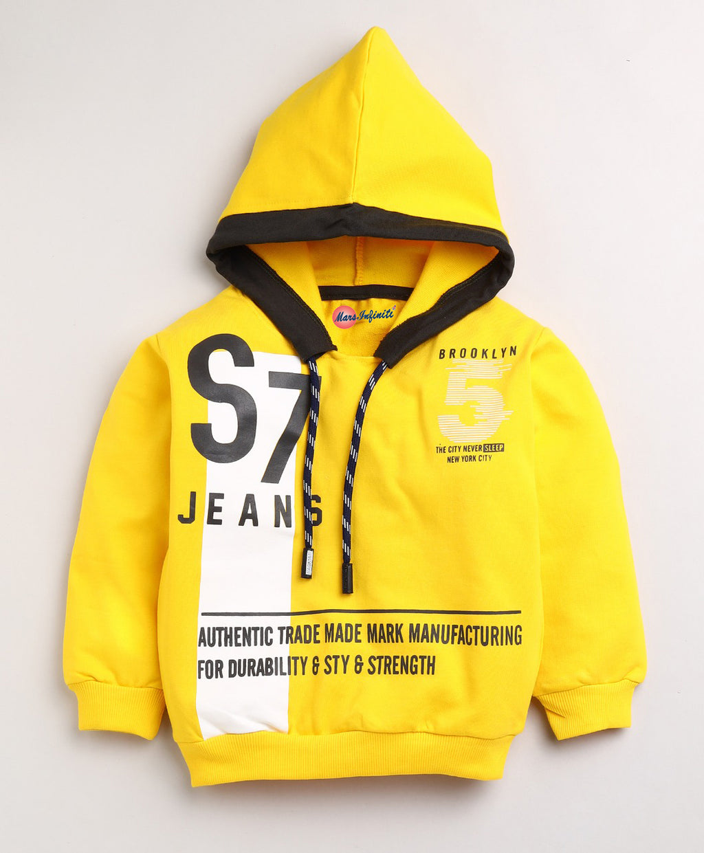 Mars Infiniti Boys & Girls Casual Sweatshirt Track Pants (Yellow)